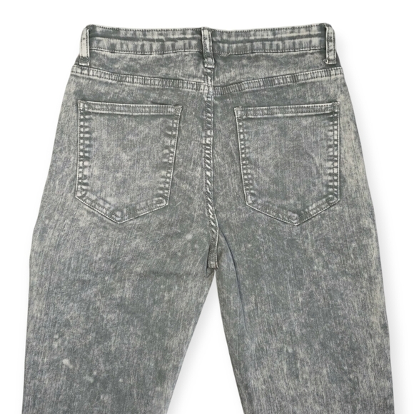 Saints & Hearts Gray Acid Wash Bell Bottoms, Size Small - Picture 5 of 9